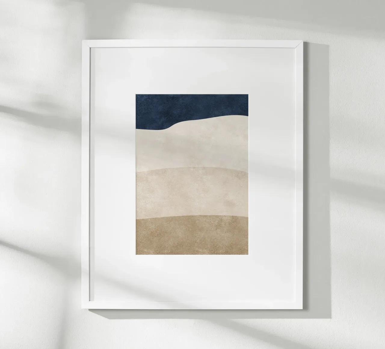 abstract boho art 4 colors poster con telaio in legno da vintageshop