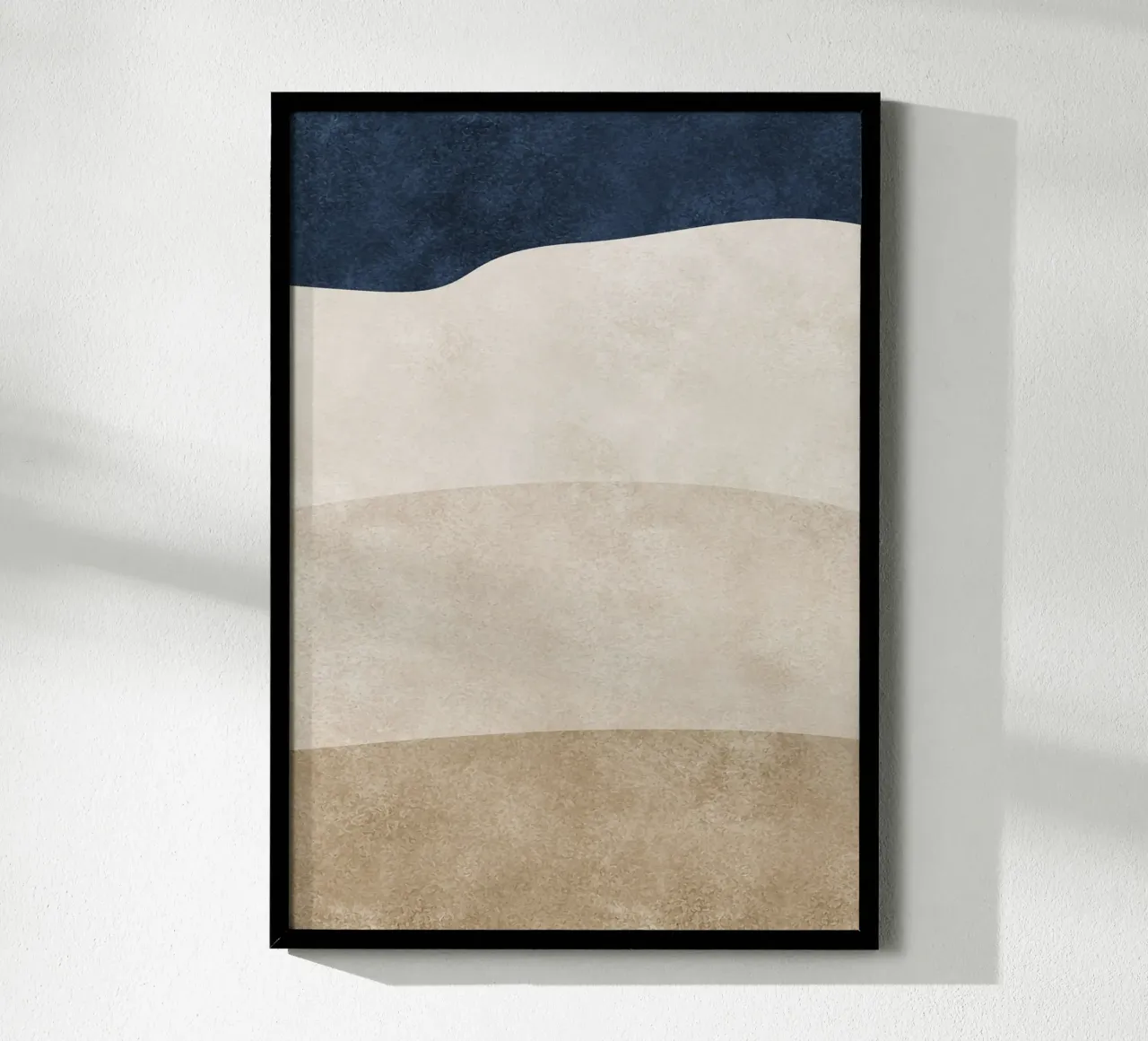 abstract boho art 4 colors poster con telaio in legno da vintageshop