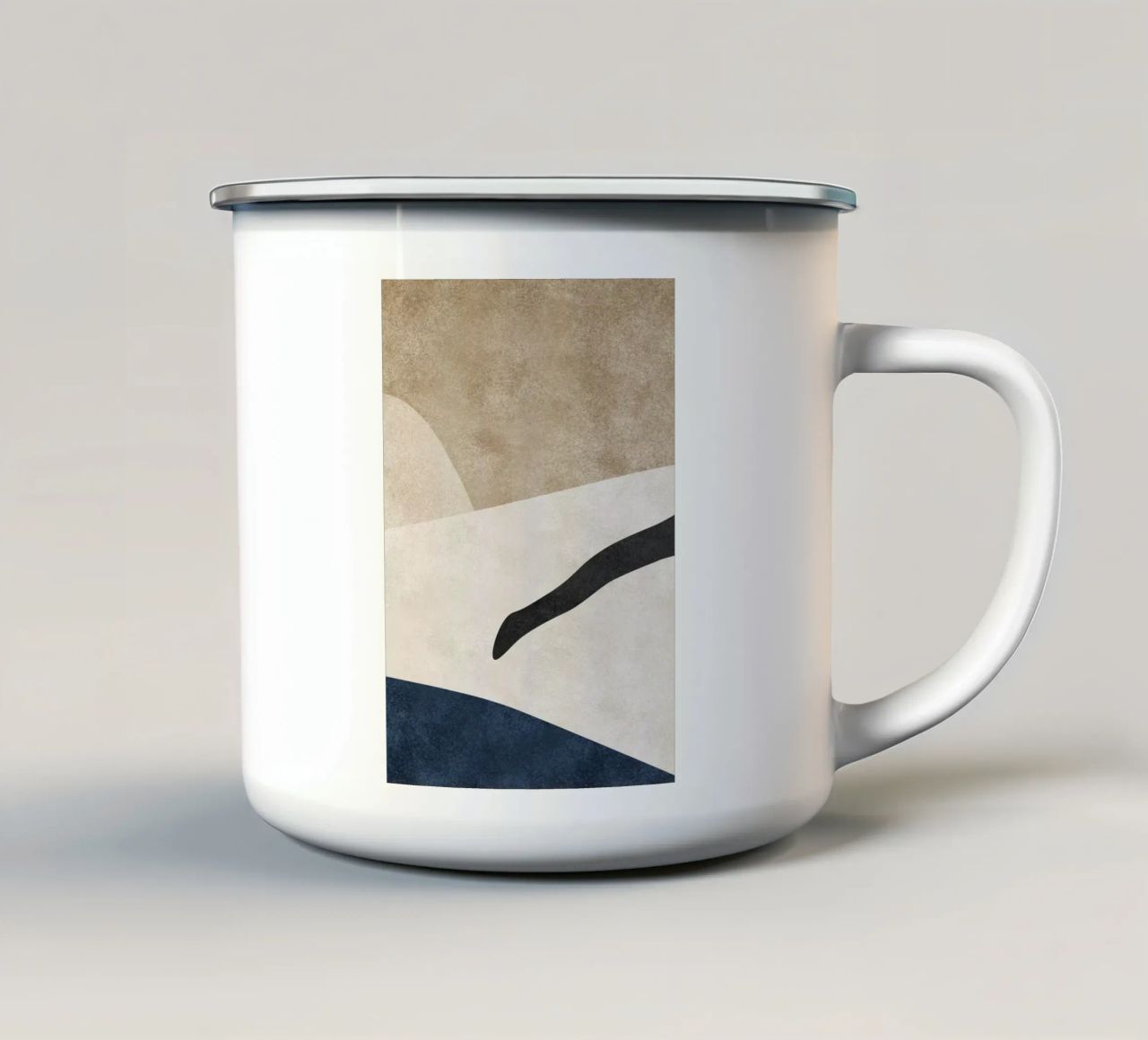 abstract boho art 1 tazza in smalto da vintageshop
