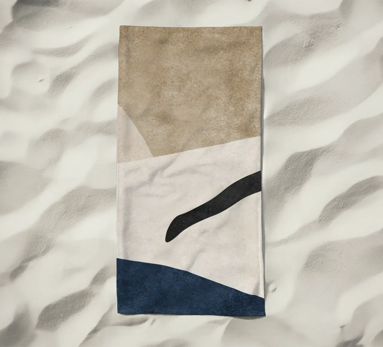 abstract boho art 1 telo mare da vintageshop