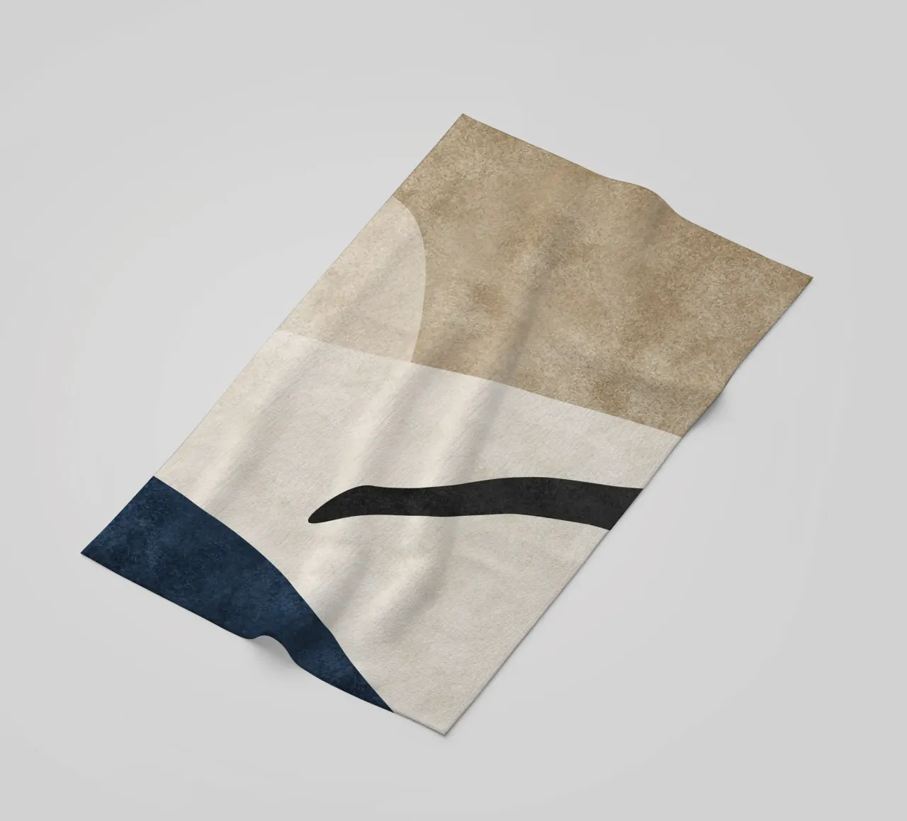 abstract boho art 1 telo mare da vintageshop