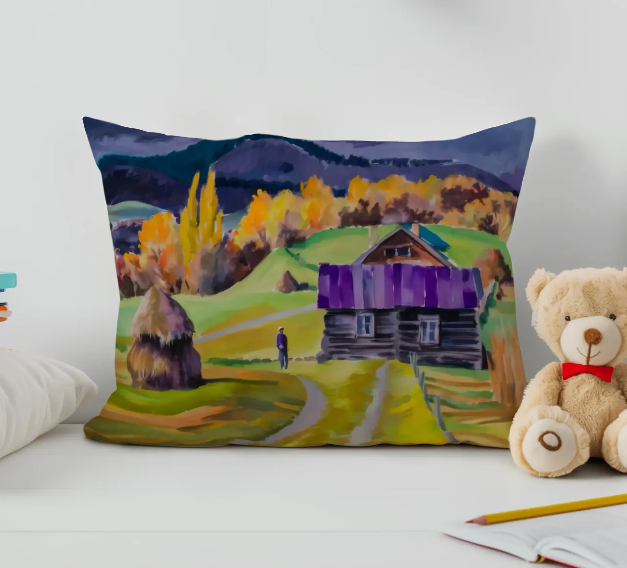 Harvest Twilight Hues decorative cushion by Celestial Harmony