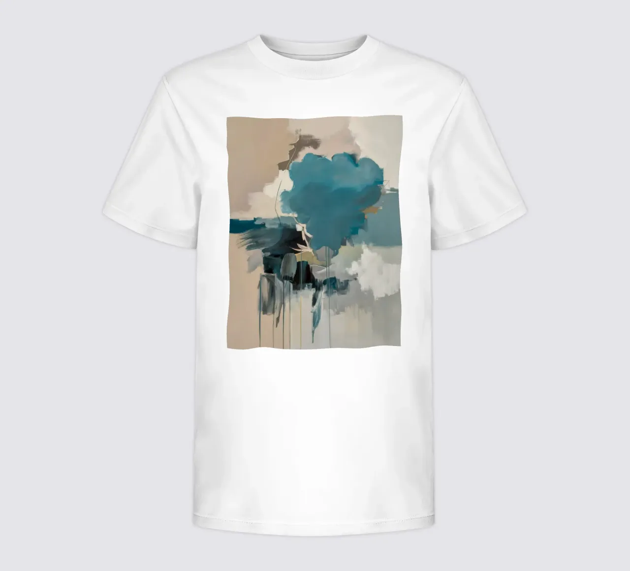 Celestial Teal Bloom kids t-shirt by Dream Spectrum