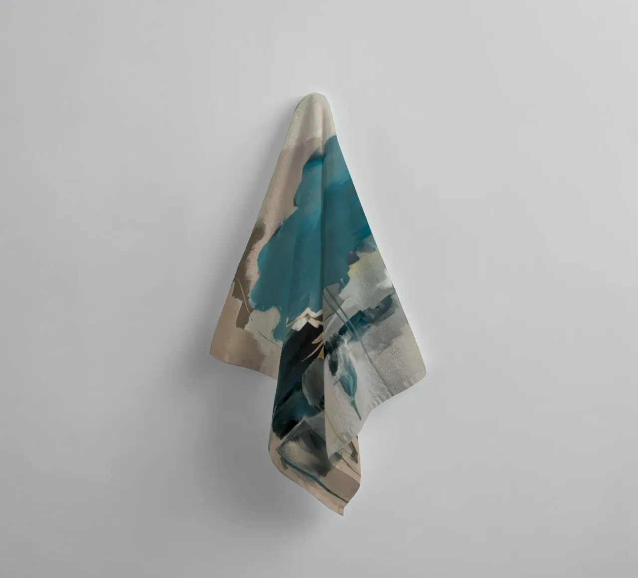 Celestial Teal Bloom towel by Dream Spectrum