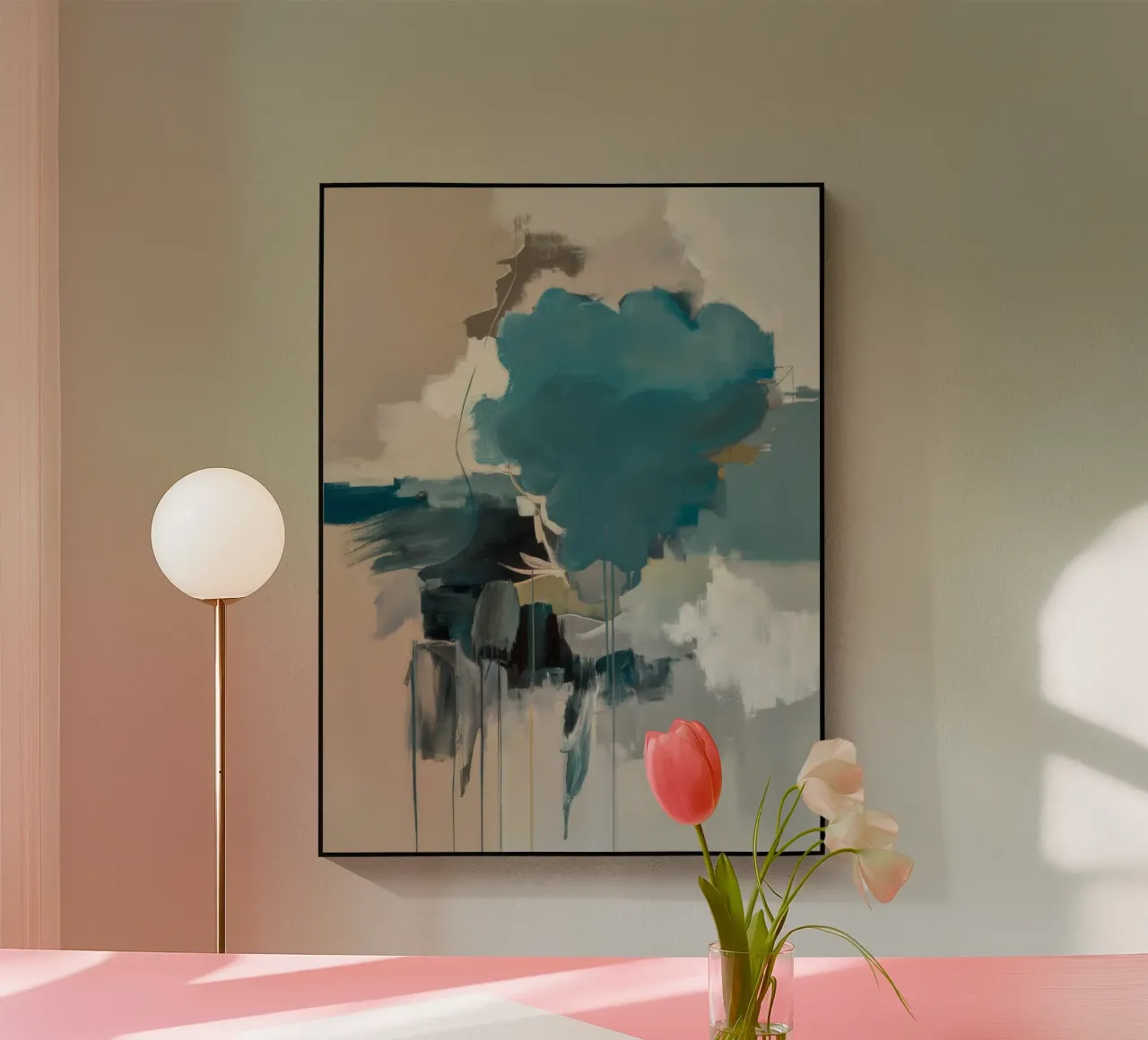 Celestial Teal Bloom plexiglass da Dream Spectrum