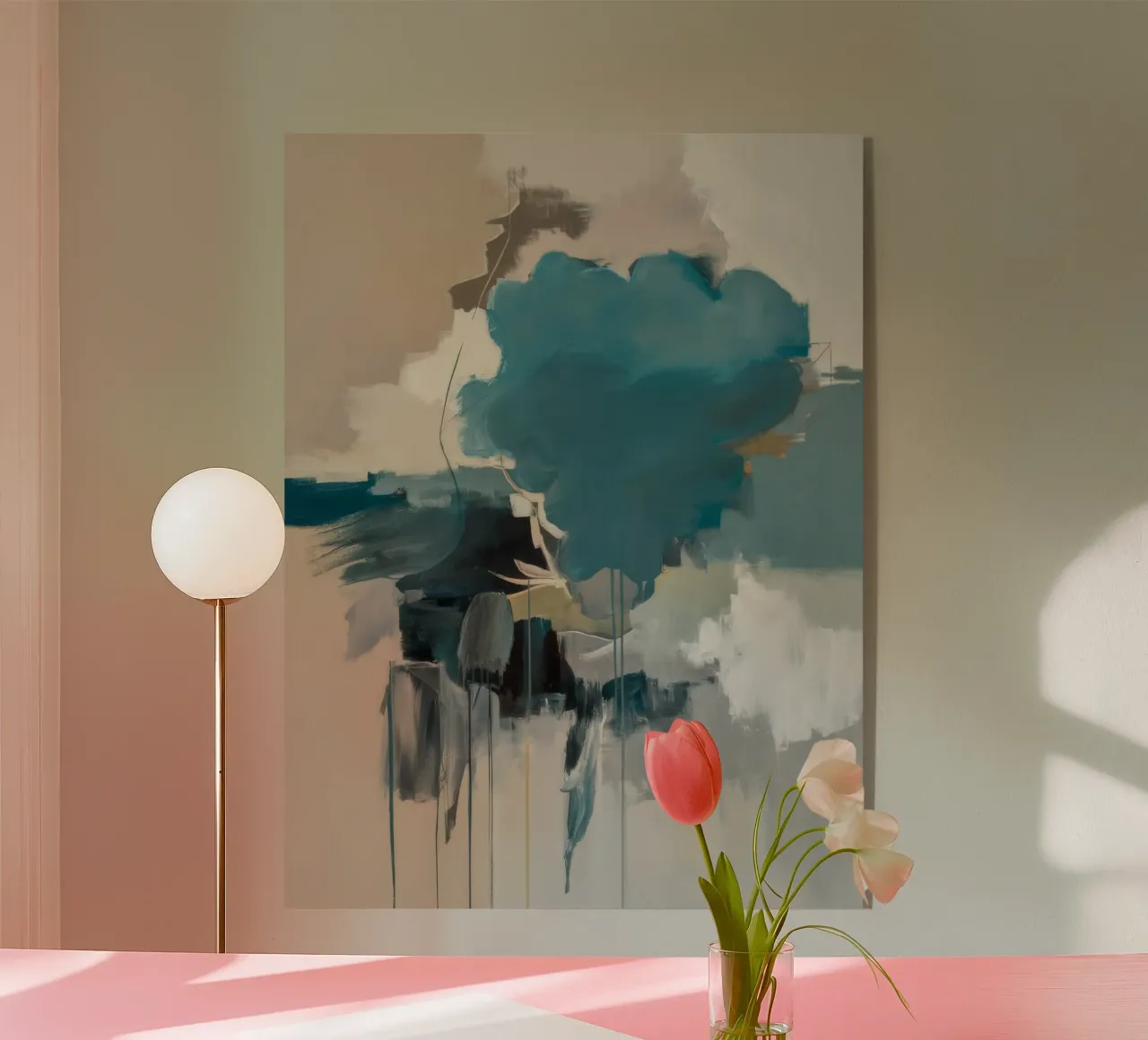 Celestial Teal Bloom plexiglass da Dream Spectrum