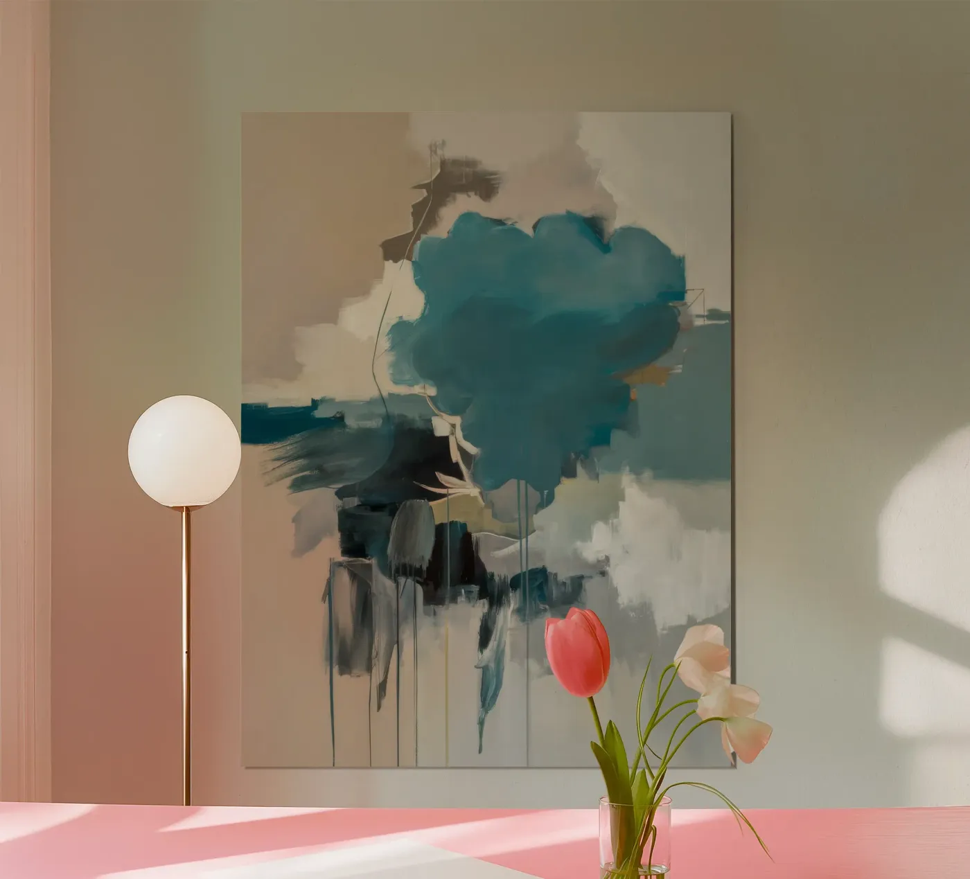 Fleur de sarcelle céleste poster de Dream Spectrum