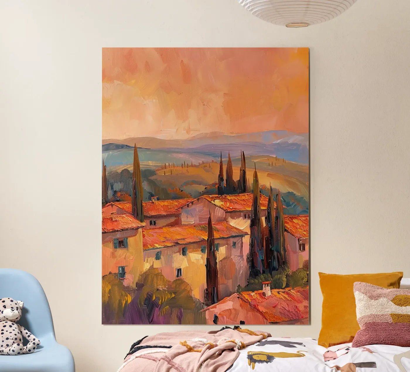 Tuscan Sunset Dreamscape poster da Mosaic Dialogue