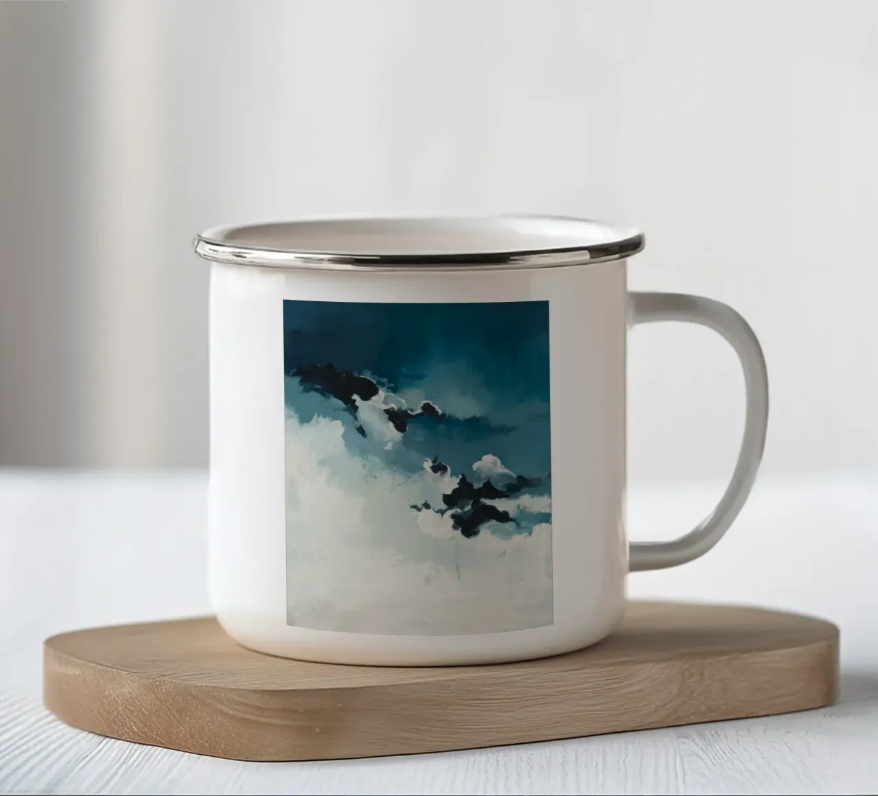 La marea cremisi rifluisce tazza in smalto da Dream Spectrum