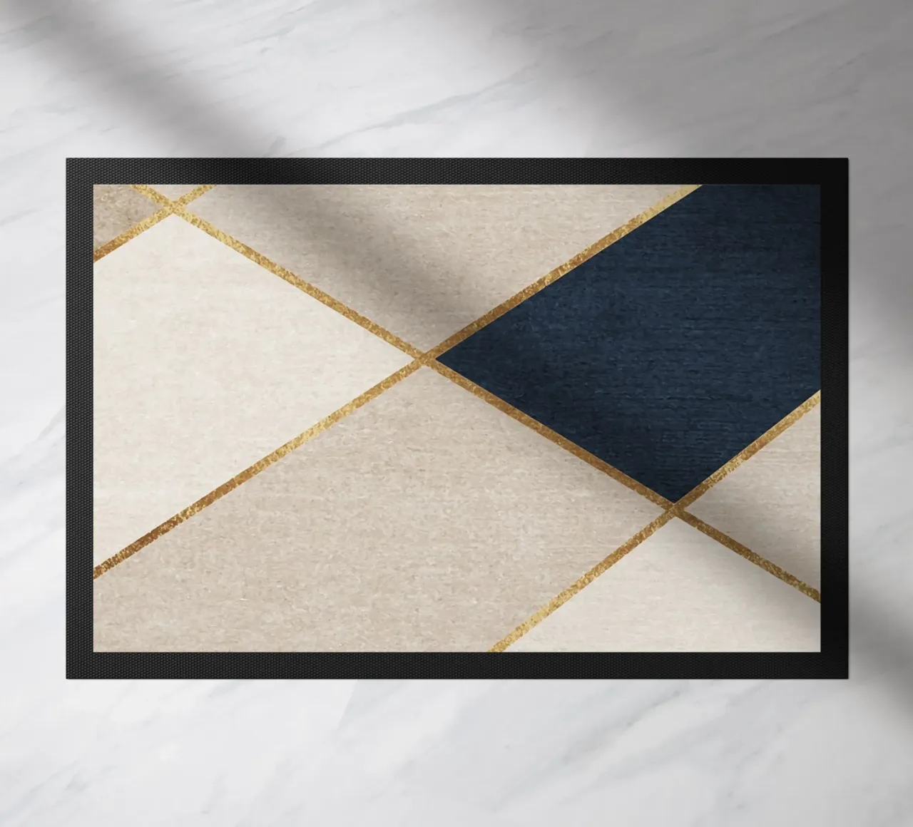 abstract art geometric golden line zerbino da vintageshop