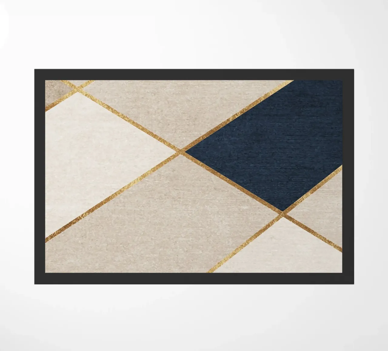 abstract art geometric golden line zerbino da vintageshop