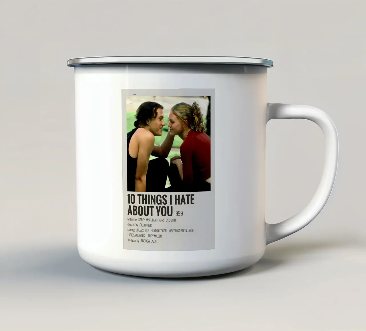 10 THINGS I HATE ABOUT YOU 1999 tazza in smalto da MVFminimalist