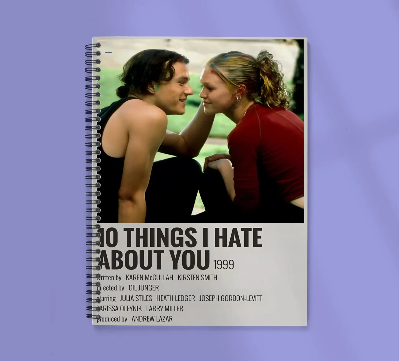 10 THINGS I HATE ABOUT YOU 1999 spiral notebook by MVFminimalist