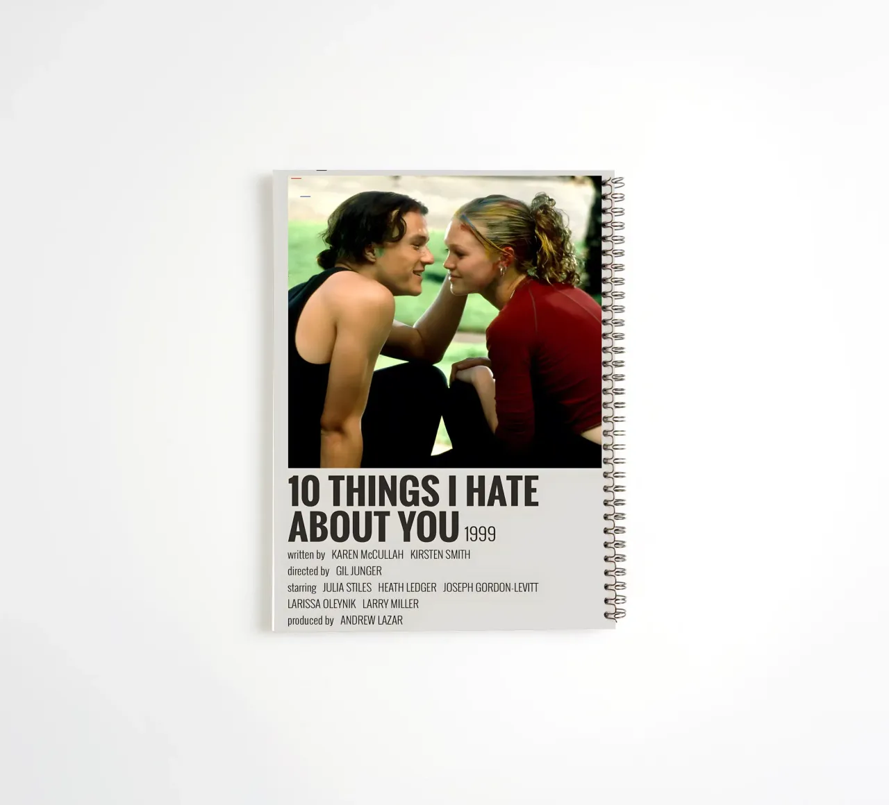 10 THINGS I HATE ABOUT YOU 1999 spiral notebook by MVFminimalist