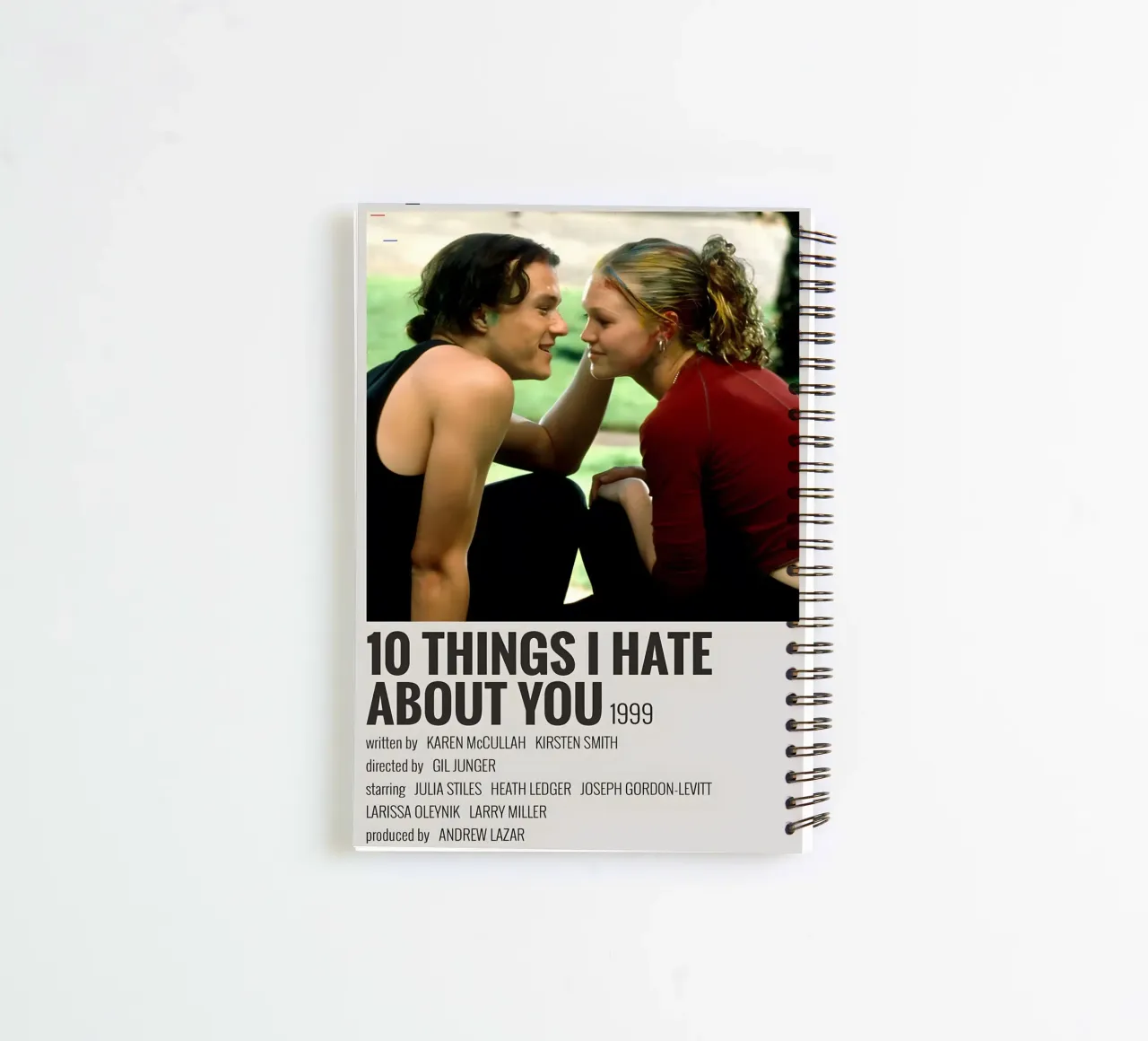 10 THINGS I HATE ABOUT YOU 1999 spiral notebook by MVFminimalist