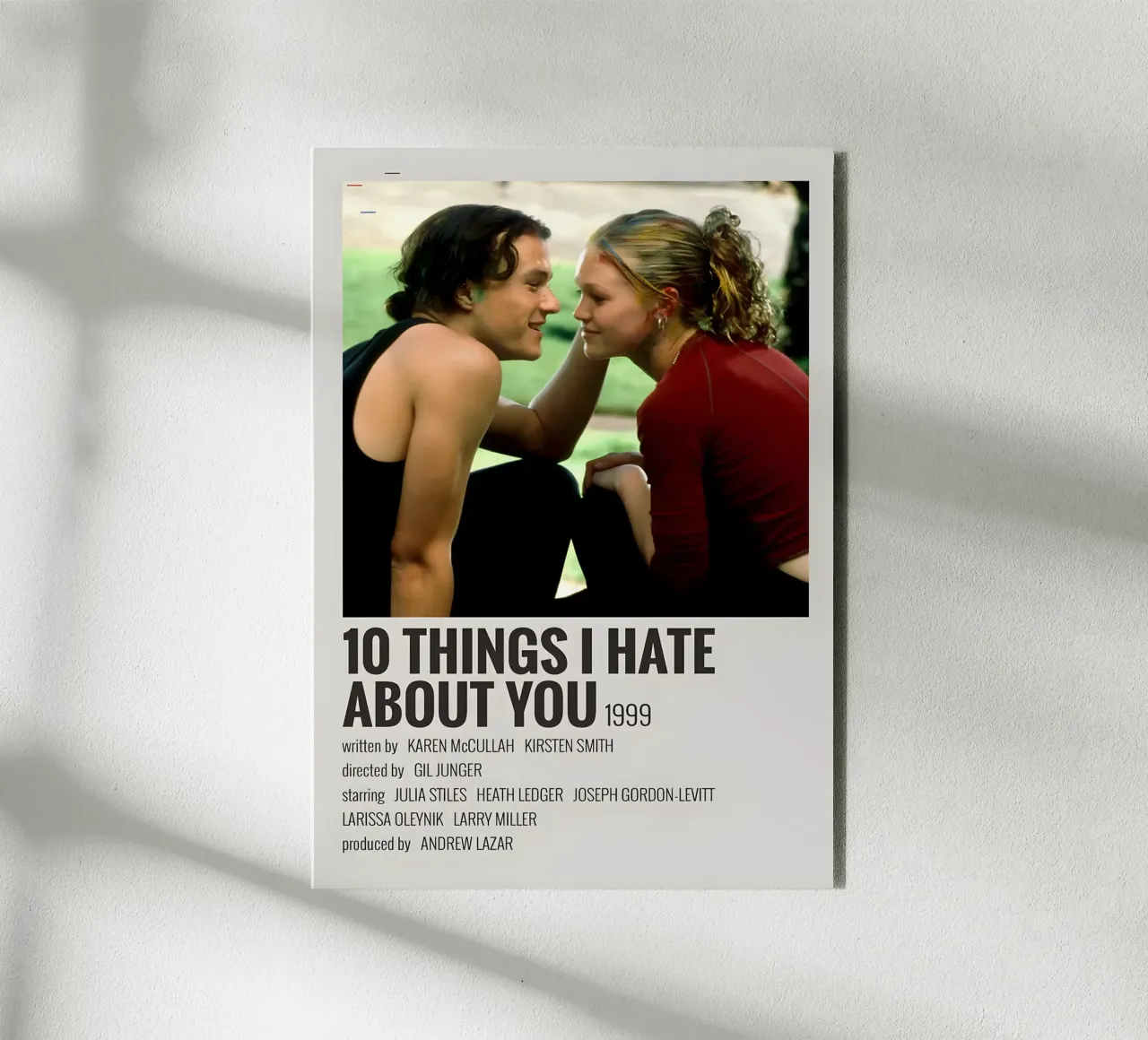 10 THINGS I HATE ABOUT YOU 1999 alluminio dibond da MVFminimalist