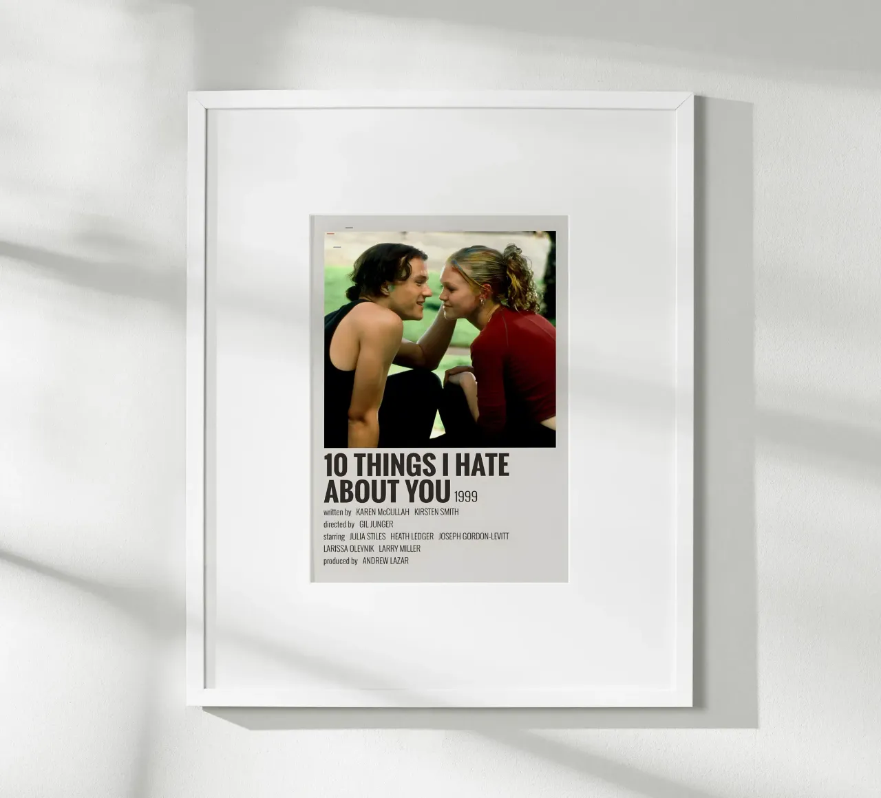 10 THINGS I HATE ABOUT YOU 1999 carta hahnemühle da MVFminimalist