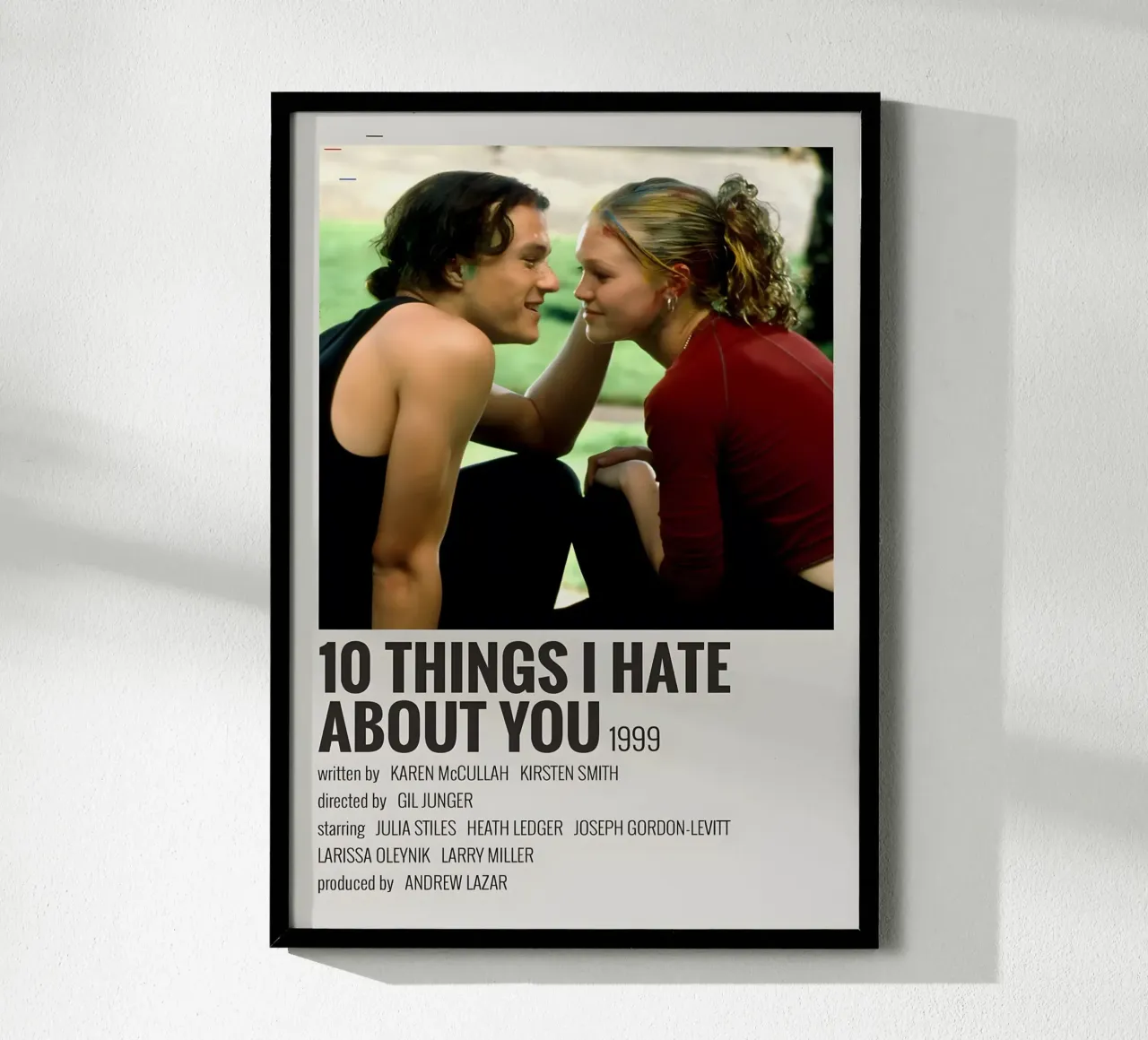 10 THINGS I HATE ABOUT YOU 1999 carta hahnemühle da MVFminimalist