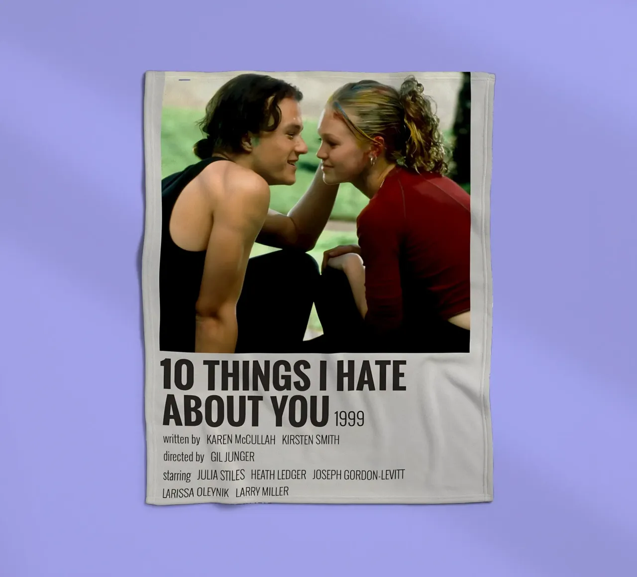 10 THINGS I HATE ABOUT YOU 1999 coperta in pile da MVFminimalist