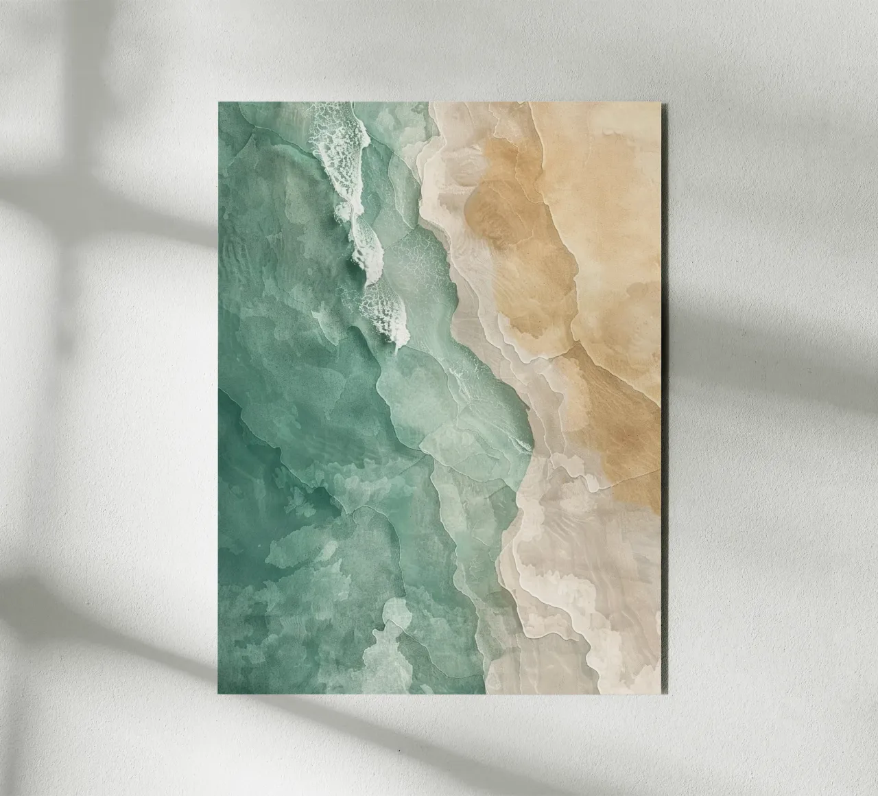 Abstract Shoreline Poetry alluminio dibond da Mosaic Dialogue