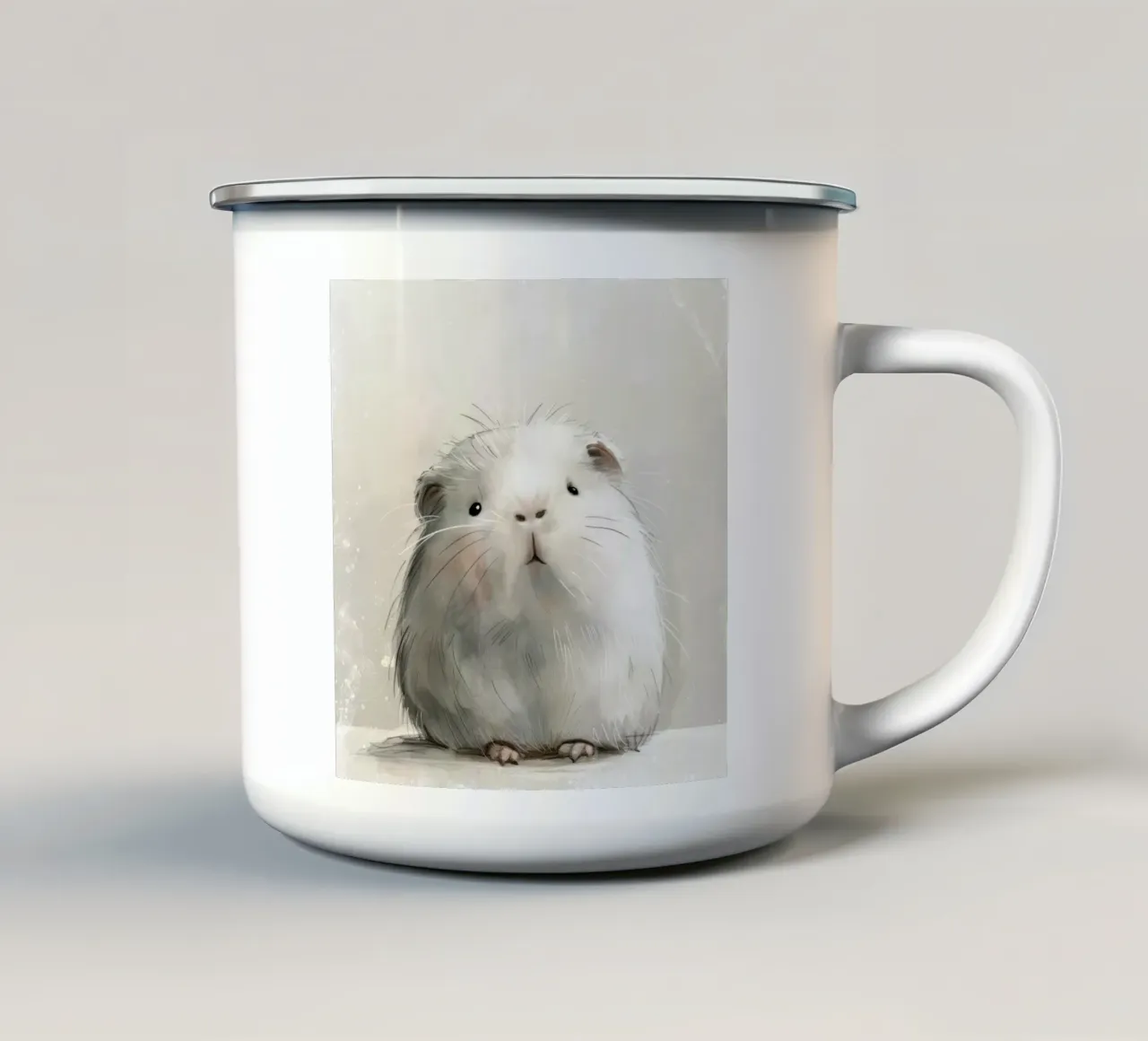 Cavia curiosa tazza in smalto da DesignDoodle