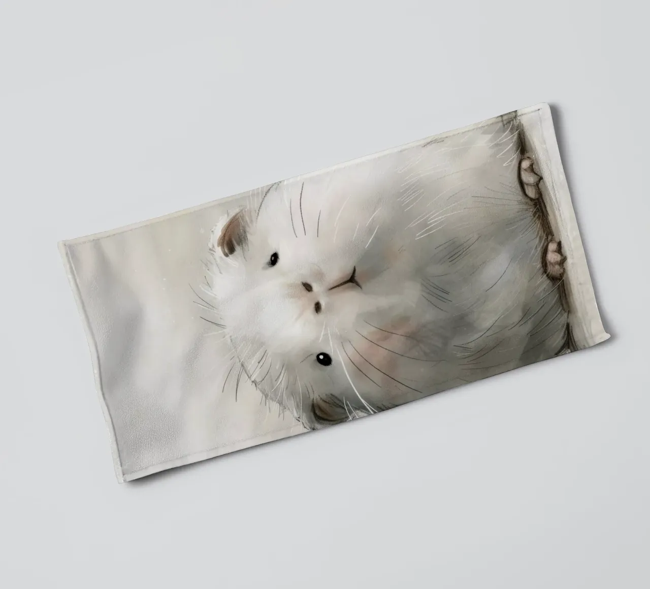 Curious Guinea Pig towel by DesignDoodle