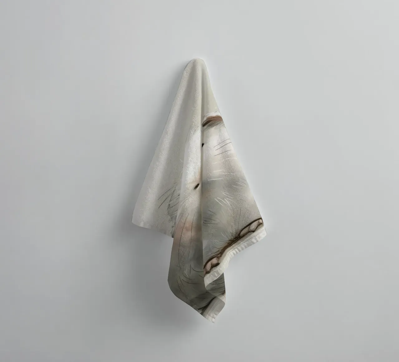 Curious Guinea Pig towel by DesignDoodle