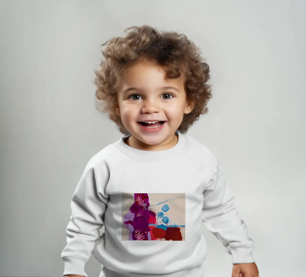 Fucsia Flora Pop sudadera de bebé de Dream Spectrum