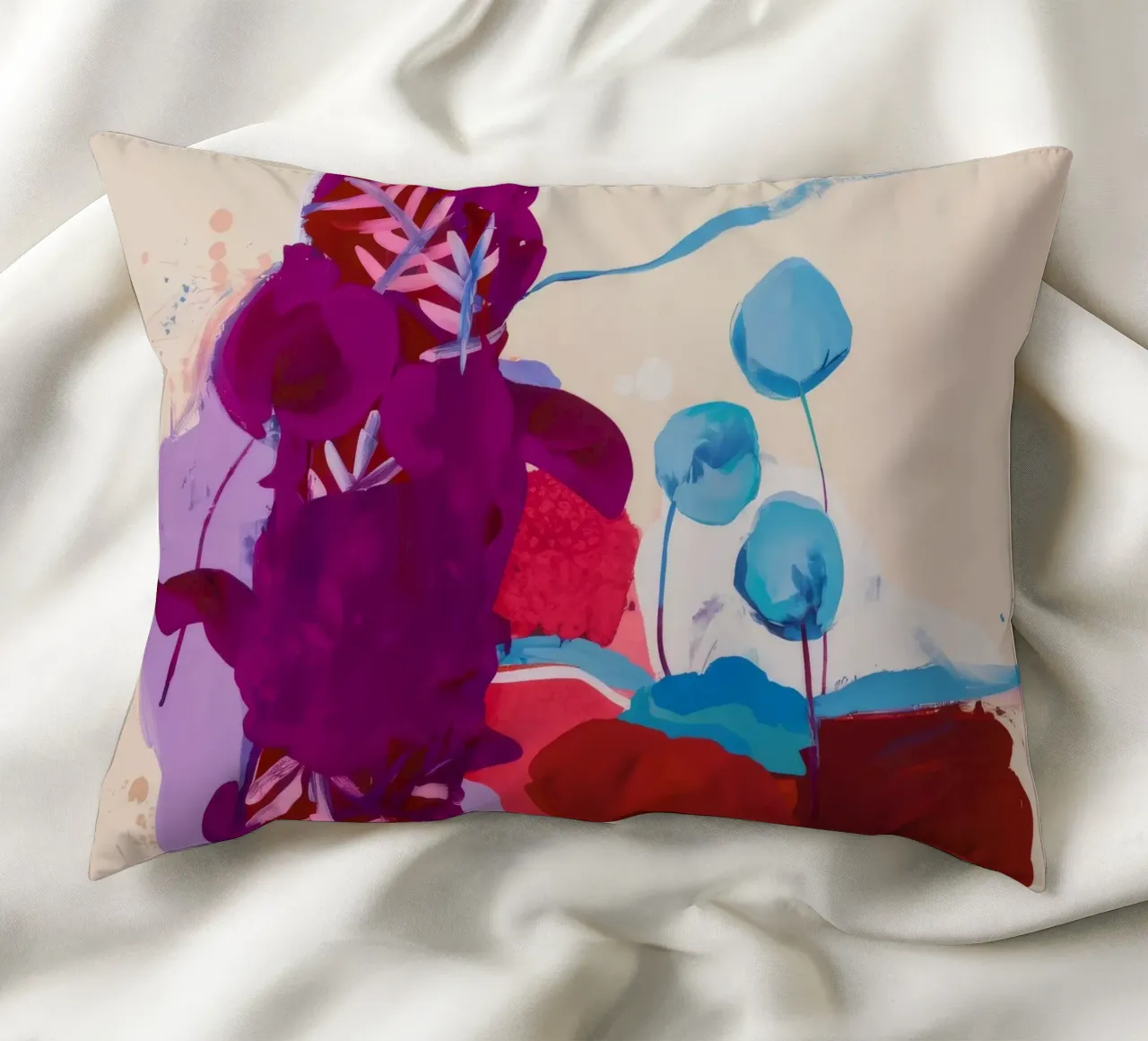Fucsia Flora Pop cuscino da Dream Spectrum