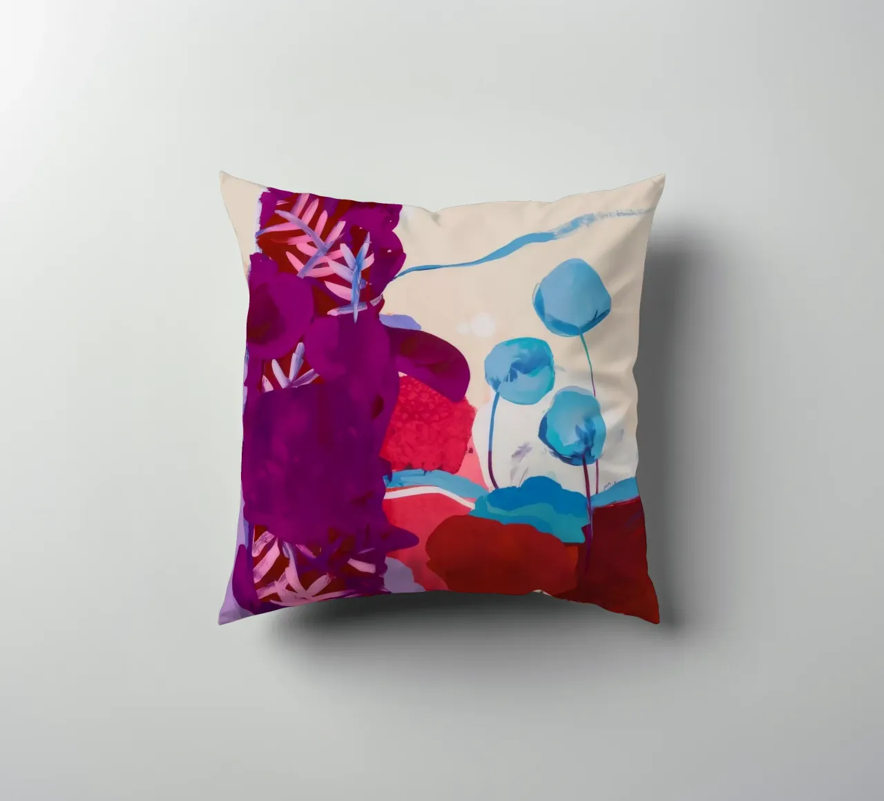 Fucsia Flora Pop cuscino da Dream Spectrum