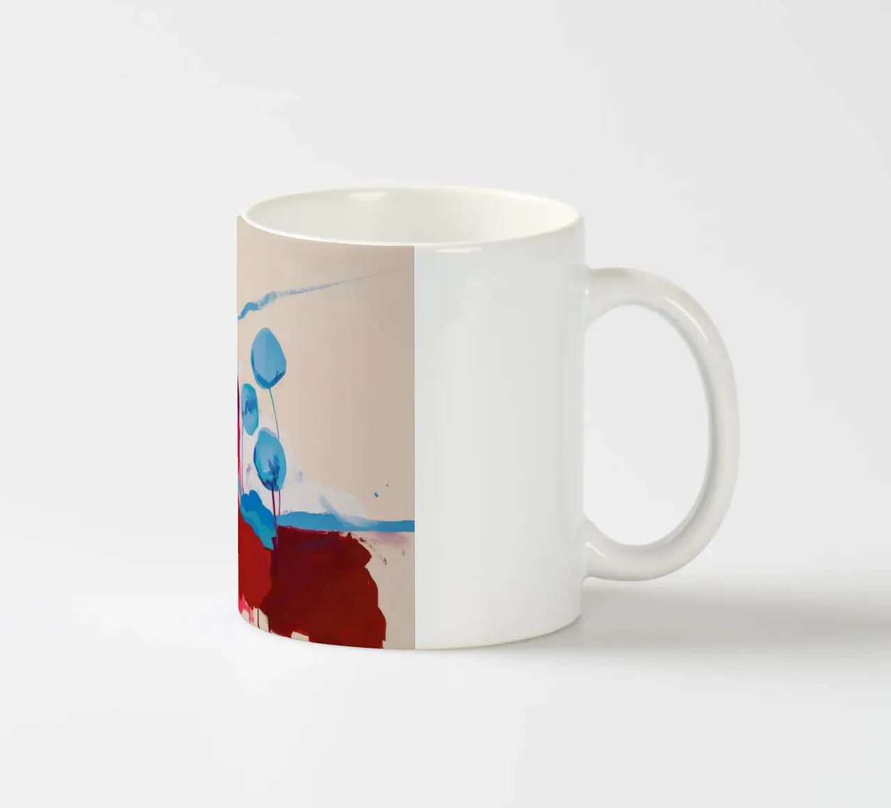 Fuchsia Flora Pop ceramic mug by Dream Spectrum