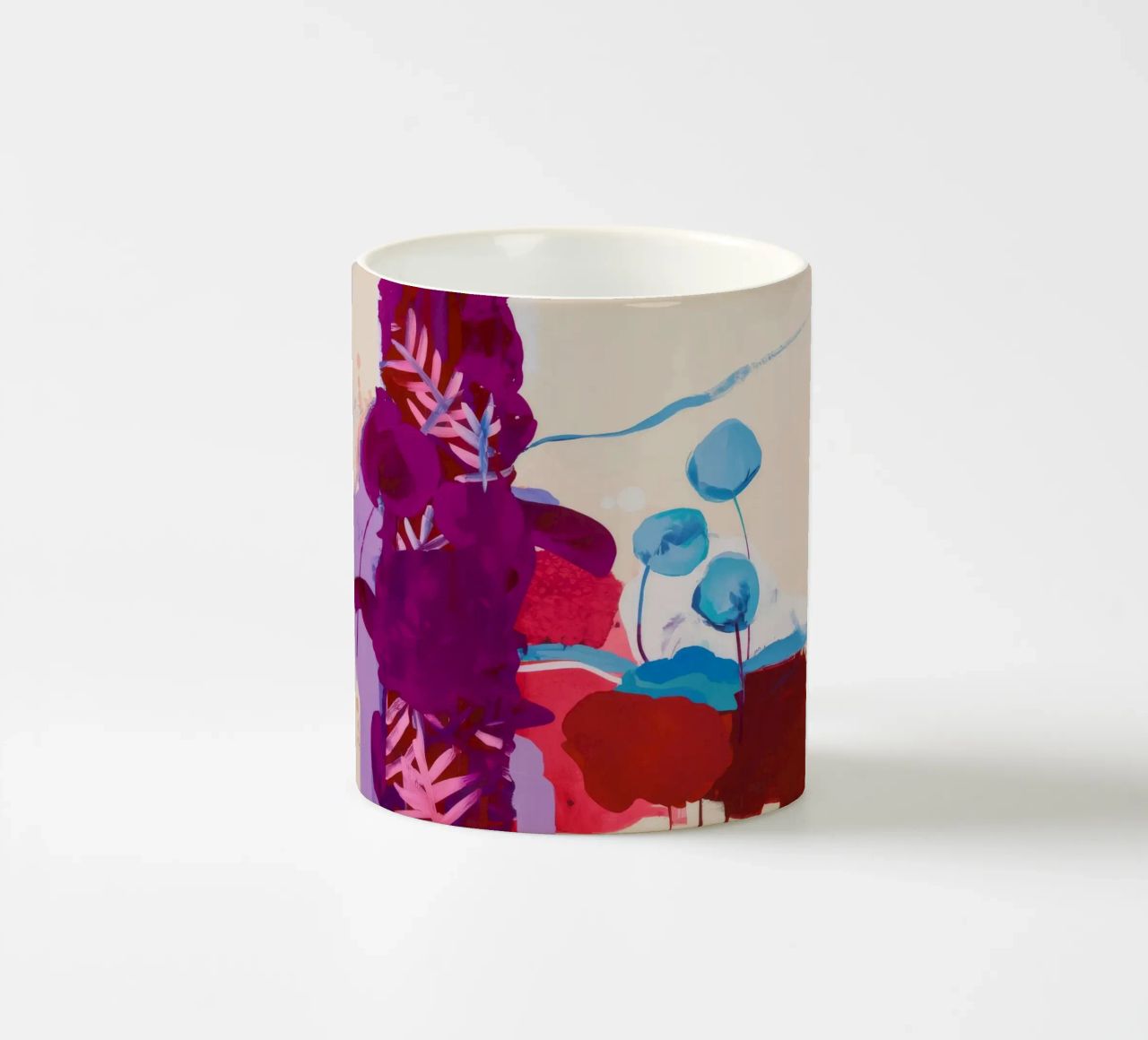 Fucsia Flora Pop tazza in ceramica da Dream Spectrum