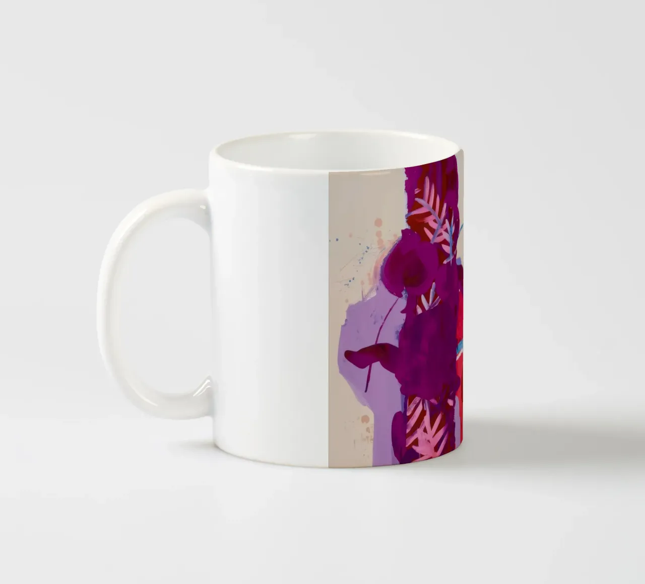 Fucsia Flora Pop tazza in ceramica da Dream Spectrum