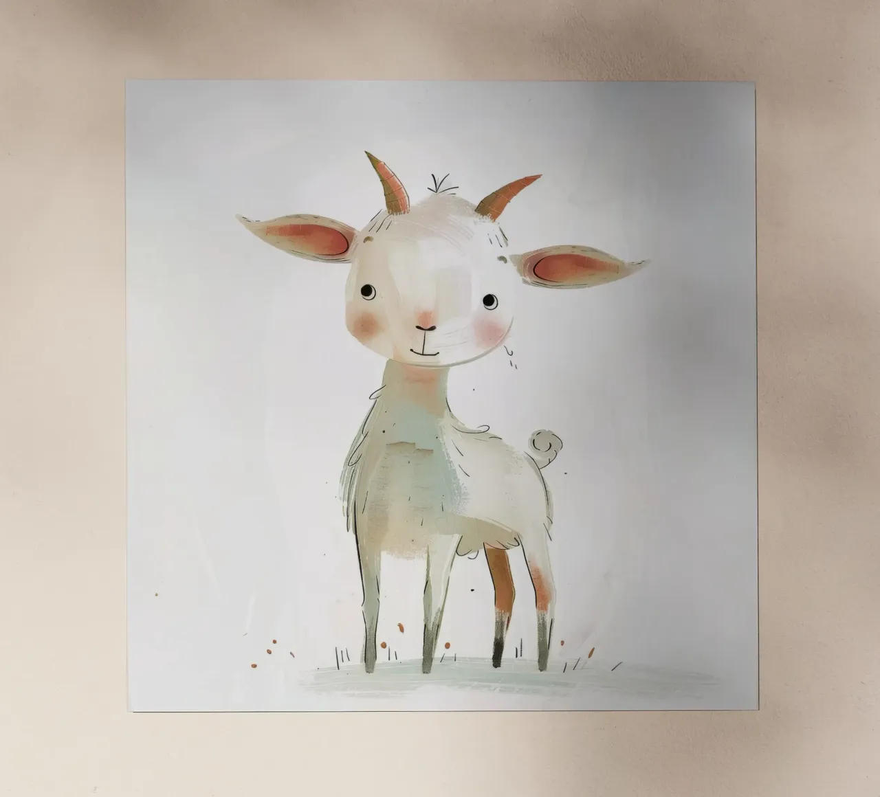 Playful Young Goat backlit film by DesignDoodle