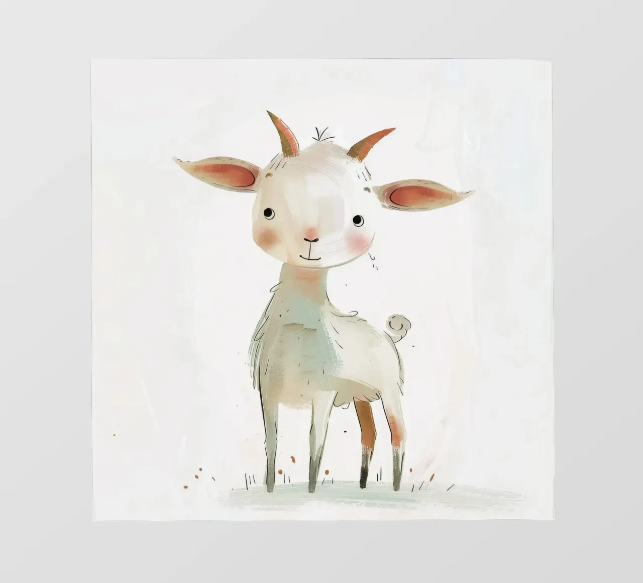Playful Young Goat backlit film by DesignDoodle