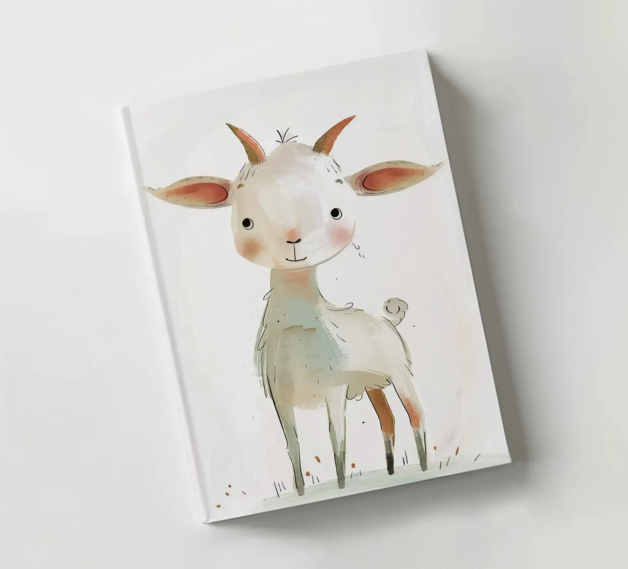 Jeune chèvre enjouée carnet de notes de DesignDoodle