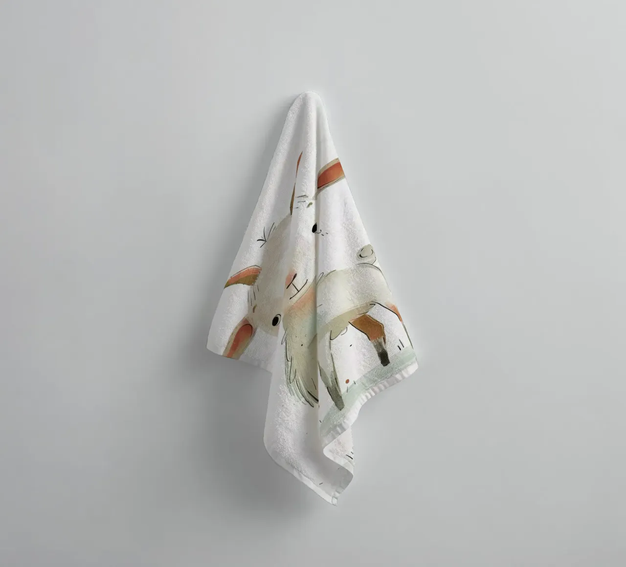 Speelse jonge geit badhanddoek van DesignDoodle