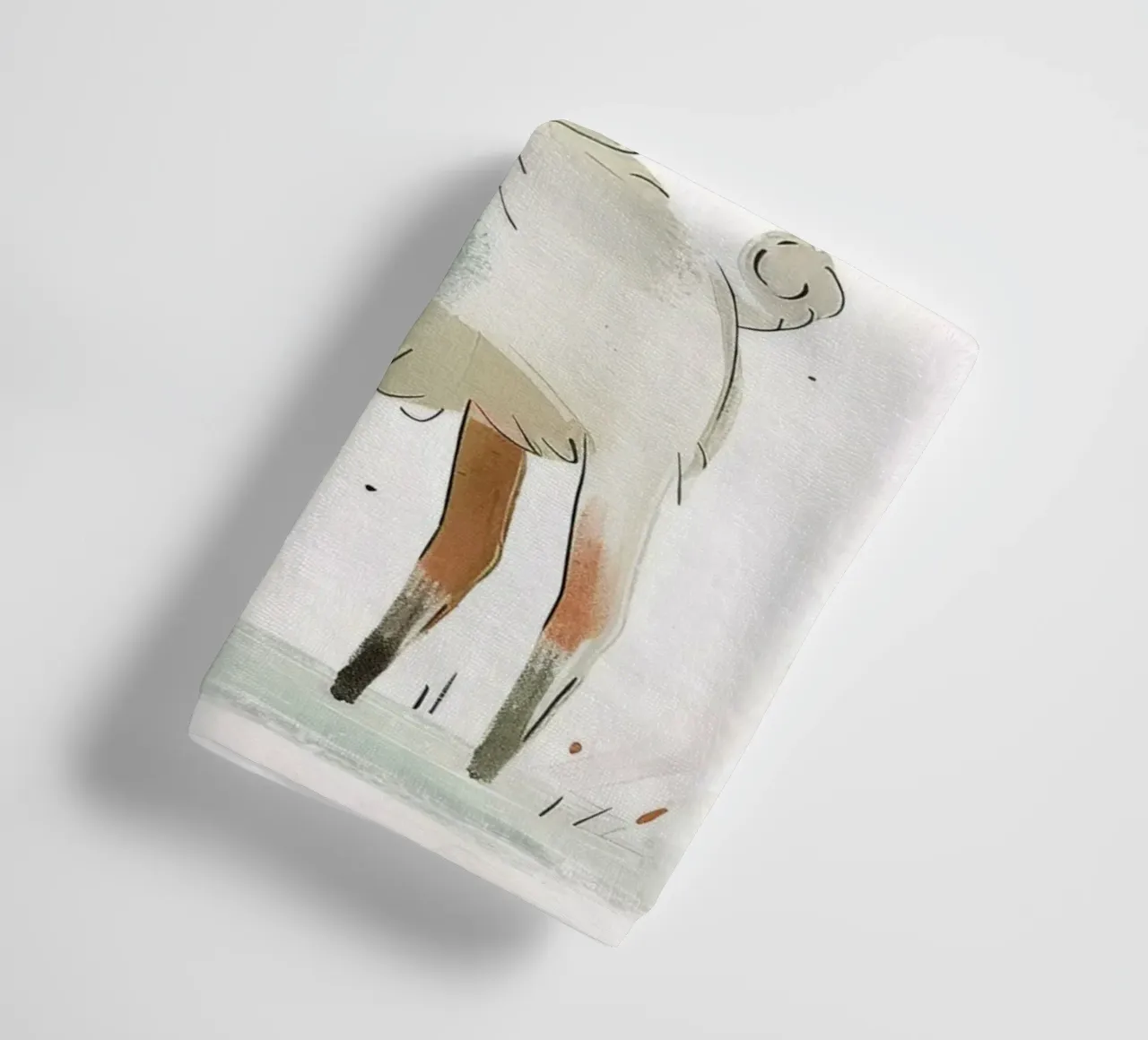 Speelse jonge geit badhanddoek van DesignDoodle