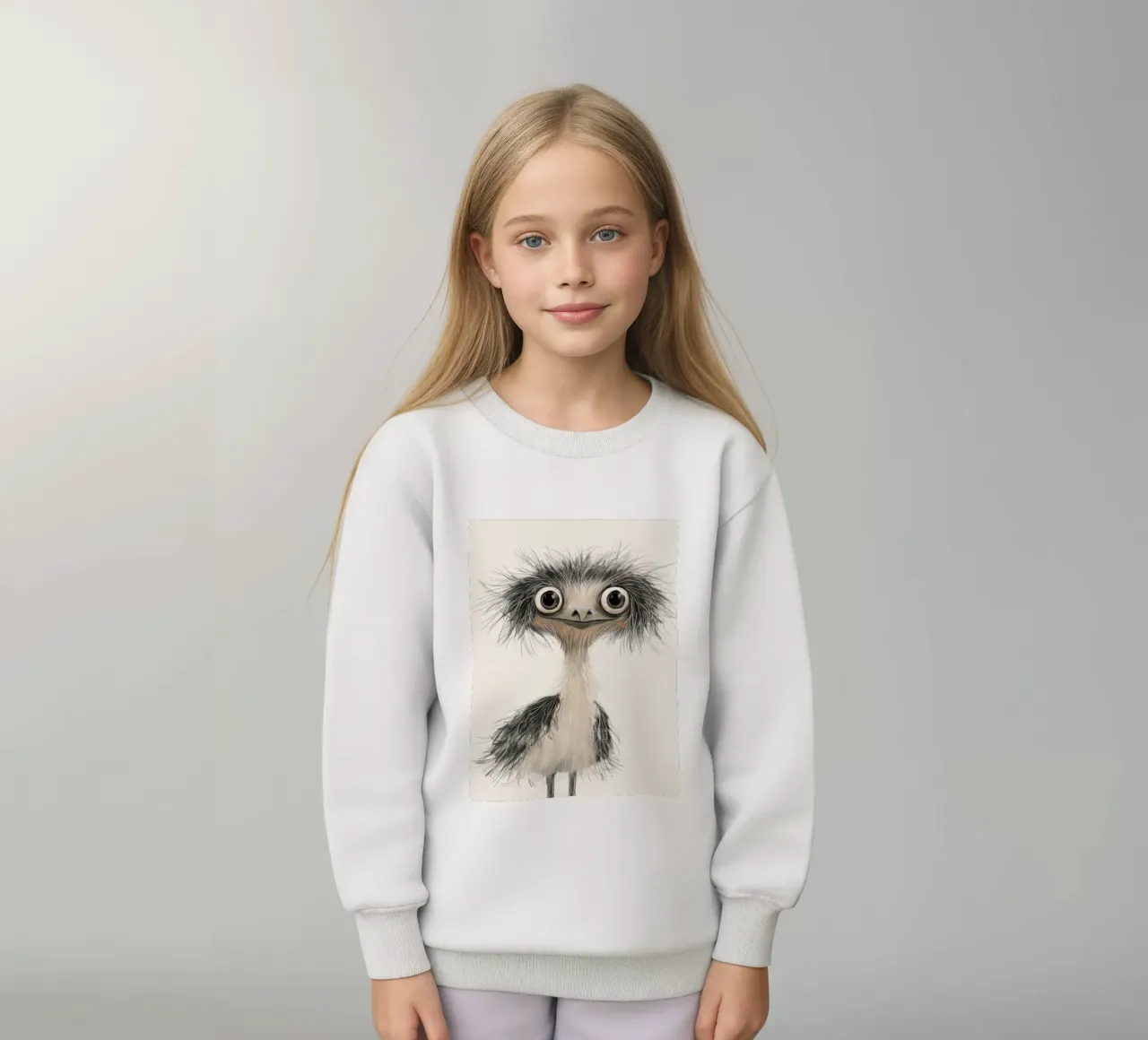 Emu elegantie kinder sweatshirt van DesignDoodle