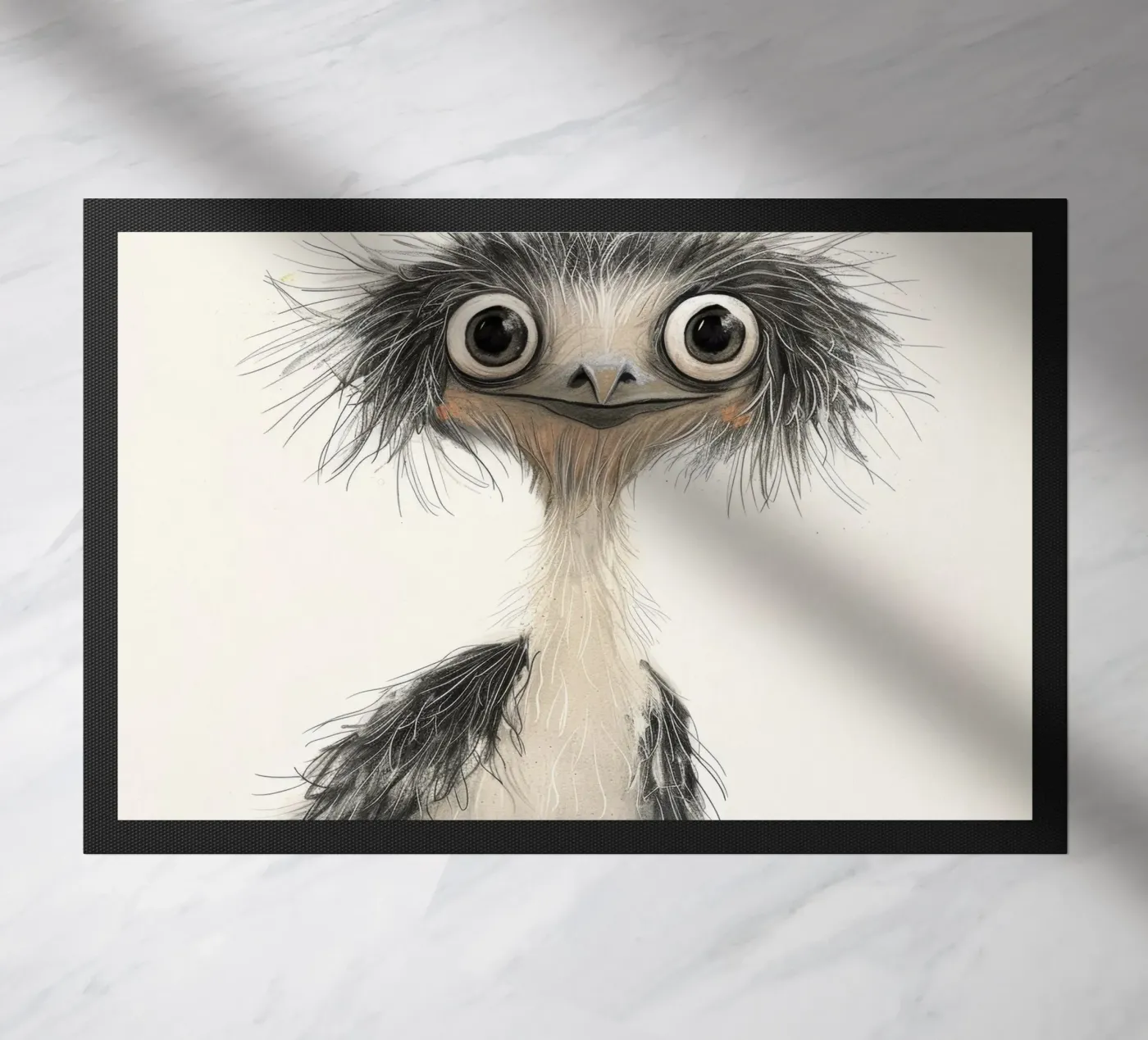 Emu Elegance doormat by DesignDoodle