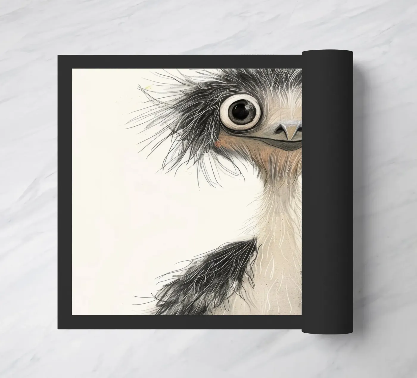 Emu Elegance doormat by DesignDoodle