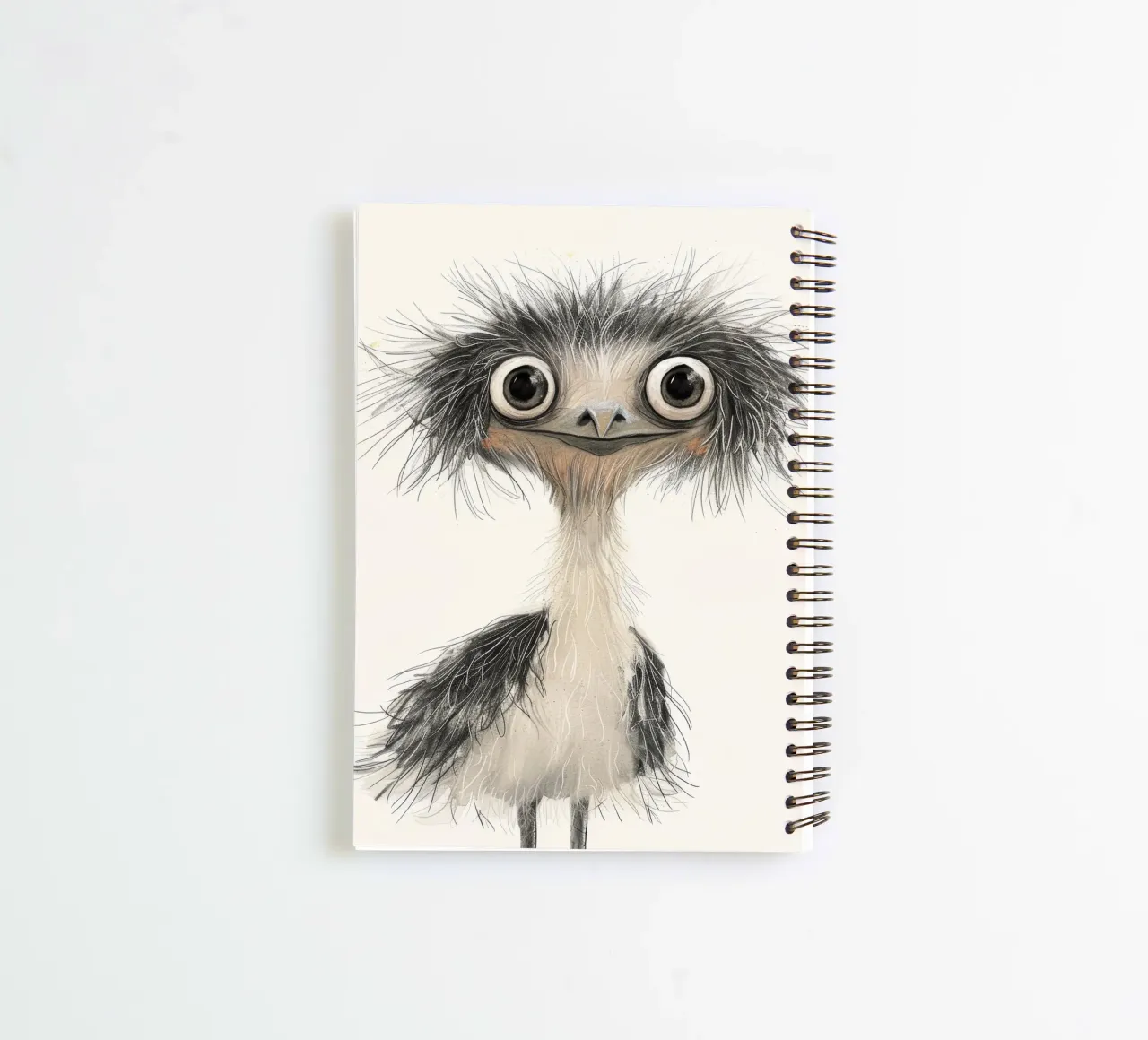Emu Elegance spiral notebook by DesignDoodle