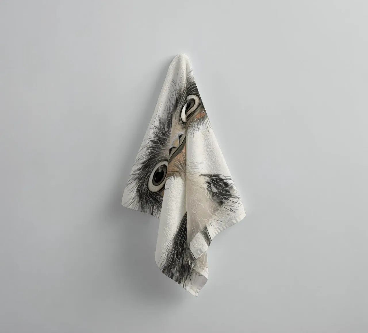 Emu elegantie badhanddoek van DesignDoodle