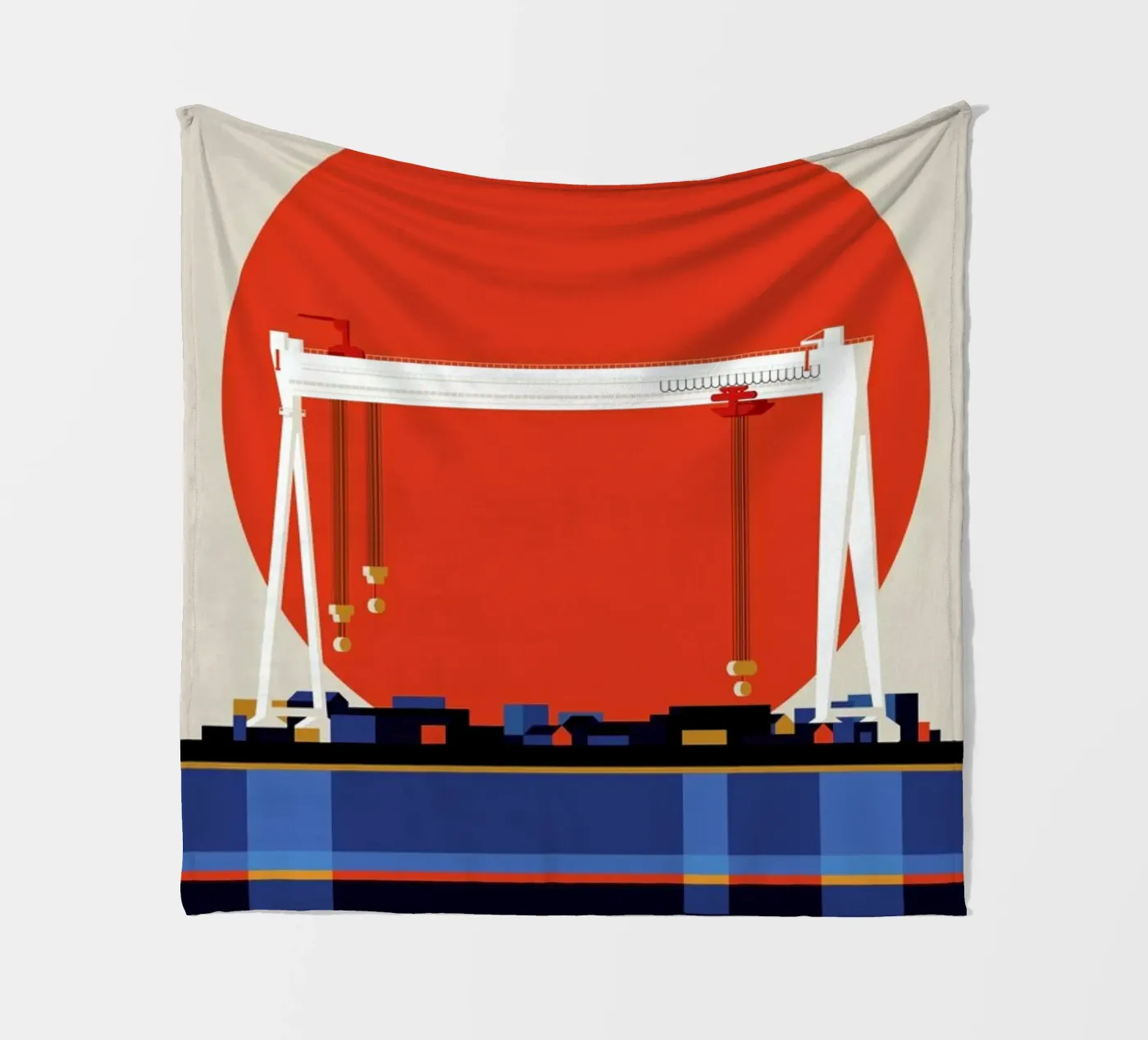 Malmö 74 Fleecedecke von Bo Lundberg