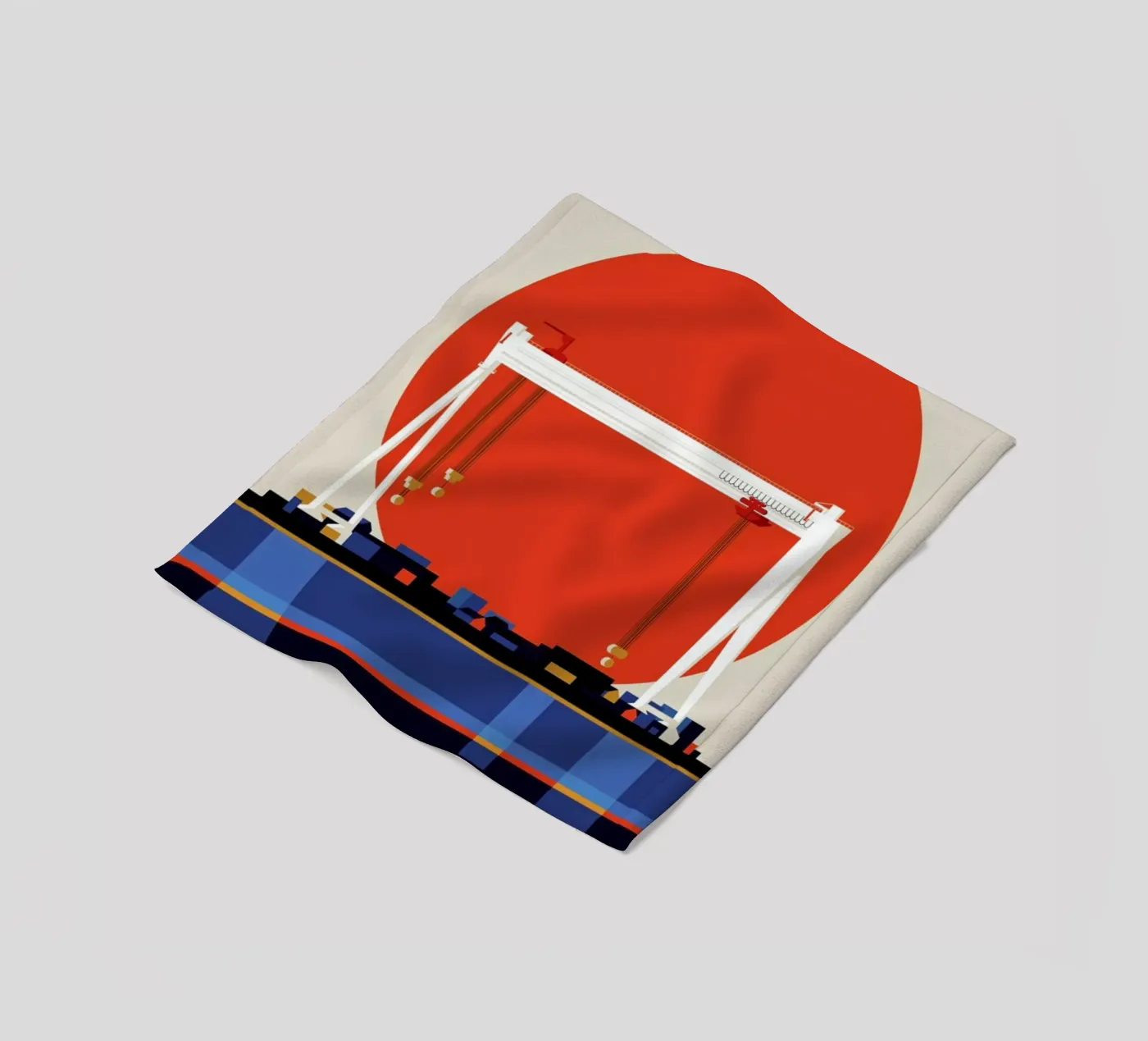 Malmö 74 Fleecedecke von Bo Lundberg