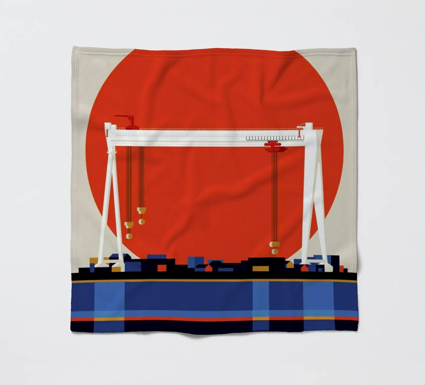 Malmö 74 Fleecedecke von Bo Lundberg