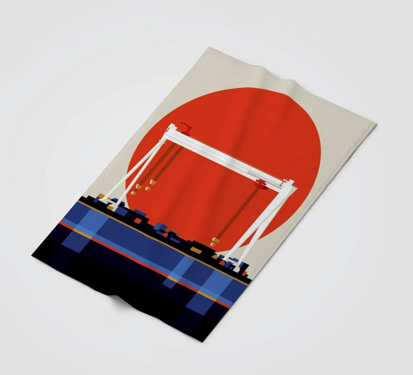 Malmö 74 Fleecedecke von Bo Lundberg