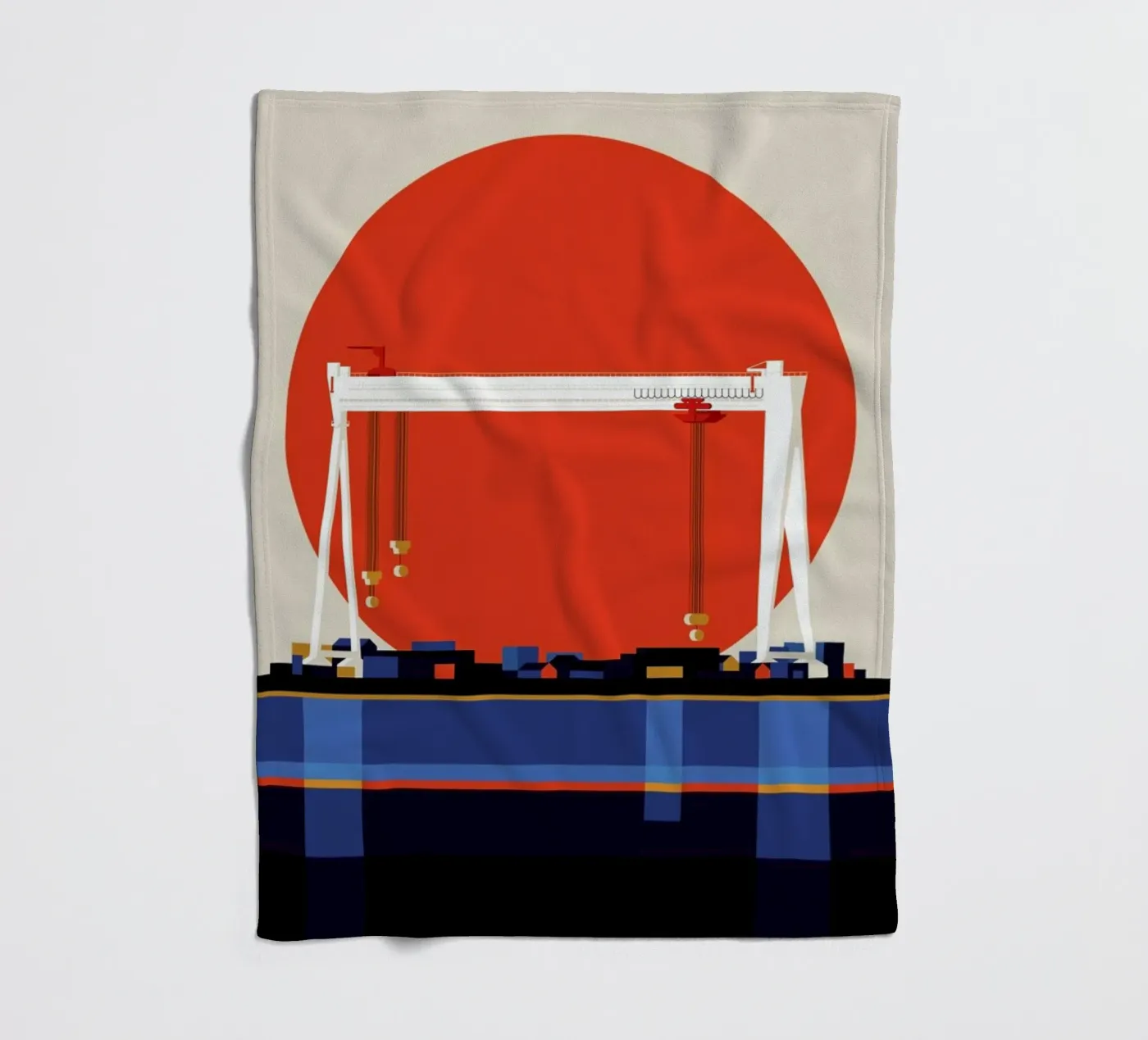 Malmö 74 Fleecedecke von Bo Lundberg