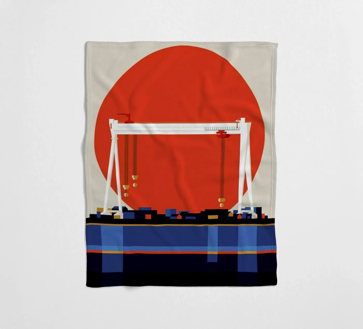 Malmö 74 Fleecedecke von Bo Lundberg