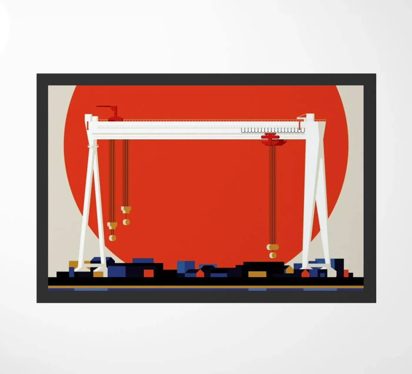 Malmö 74 Fußmatte von Bo Lundberg